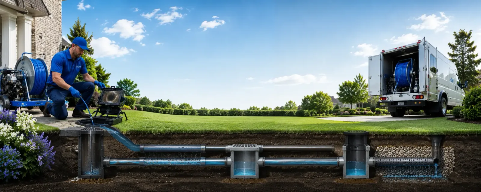 Outdoor drain cleaning information for Gibbsboro, NJ